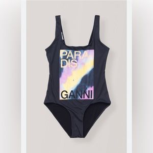 GANNI Paradis one piece swimsuit EU 40